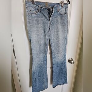 7 For All Mankind Sky Blue Wide Leg Jeans Sz 7